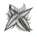 Duck Feather tattoo design idea
