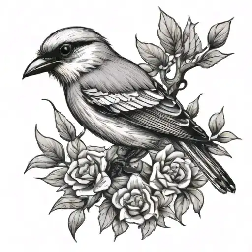 shrike tattoo design idea