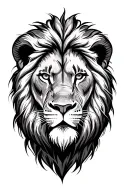 lion, strong enough tattoo design idea