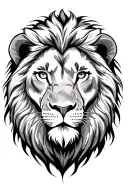 lion, strong enough tattoo design idea