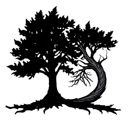 For Groot: a minimalist silhouette of a tree or a small leaf.- For Rocket: a simplified raccoon tail with subtle stripe tattoo design idea