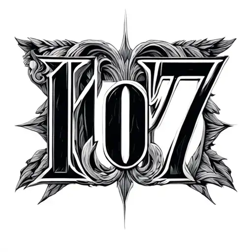 1997 Roman Numerals tattoo design idea