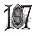 1997 Roman Numerals tattoo design idea