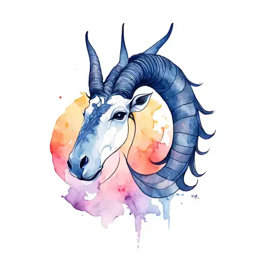 Capricorn Japanese tattoo design idea