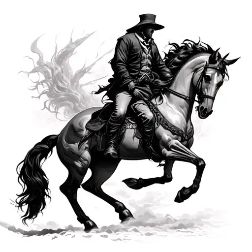 "Death on a pale Horse" tattoo design idea
