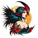 morrigan tattoo design idea