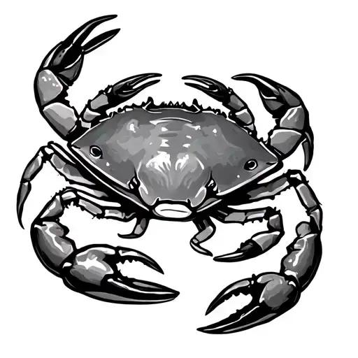  crab scorpion and two fish swimming tattoo design idea