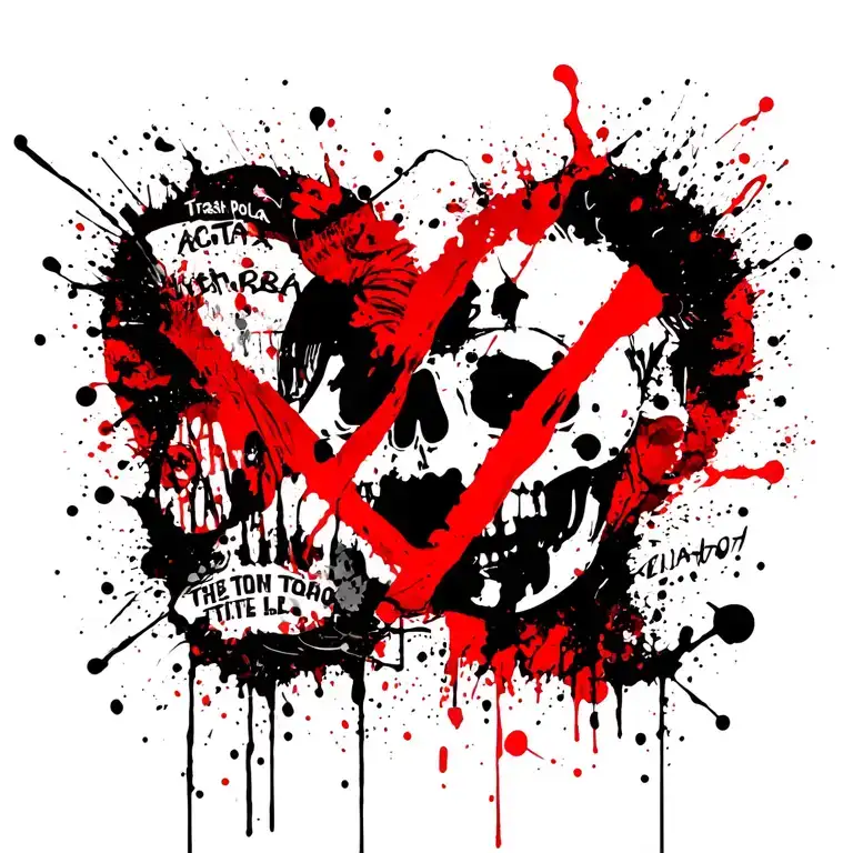 acta non verba latin tattoo design idea