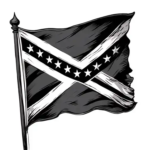 Rebel Flag tattoo design idea