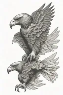 wedge tailed eagle tattoo design idea