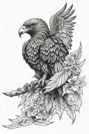 wedge tailed eagle tattoo design idea