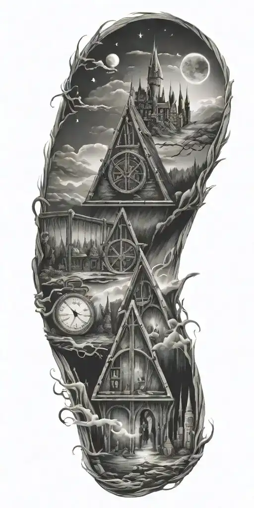Harry Potter and the Deathly Hallows tattoo design idea