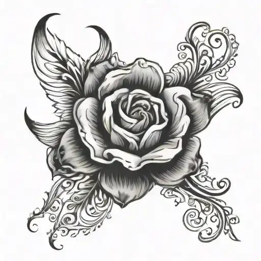 maternity / link with first name Ambre tattoo design idea
