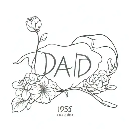 memorial tattoo for dad 1985-2022 tattoo design idea