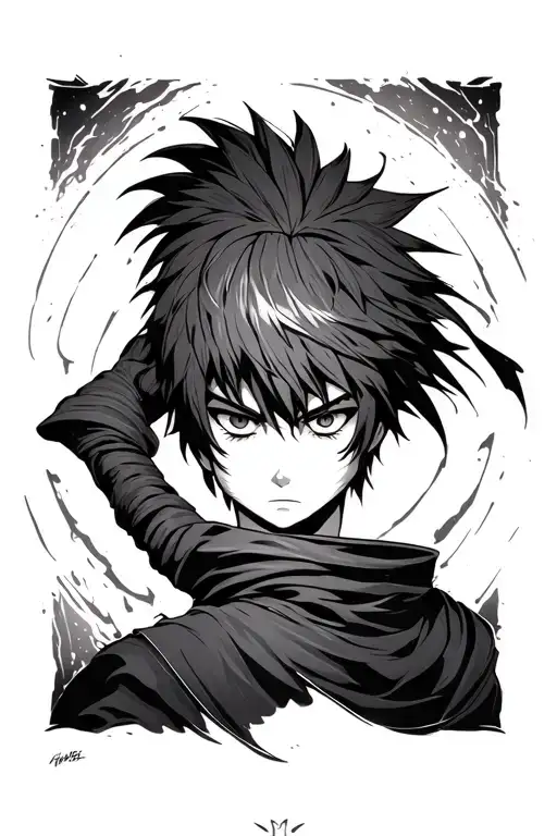 gaara back tattoo tattoo design idea