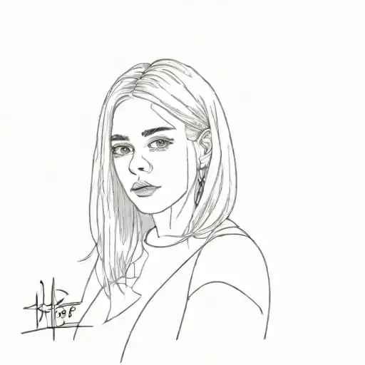 Billie Eilish tattoo design idea