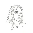 Billie Eilish tattoo design idea
