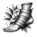 Wrap Around Ankle tattoo design idea
