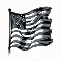 Fallout 76 flag waving tattoo design idea