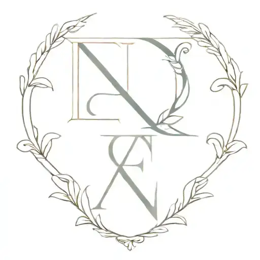 First letter of each of my children Elijah Hudson and Archer, incorporate my wife Jessica and me Christo with out last n tattoo design idea