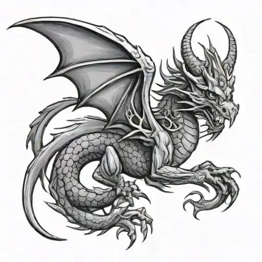 Search Dragon tattoo design idea