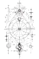 math, physics, astronomy  tattoo design idea