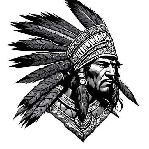 inca warrior warrior tattoo design idea
