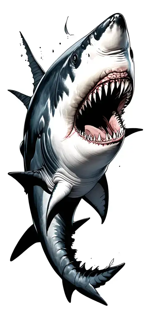shark tattoo design idea