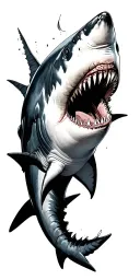 shark tattoo design idea