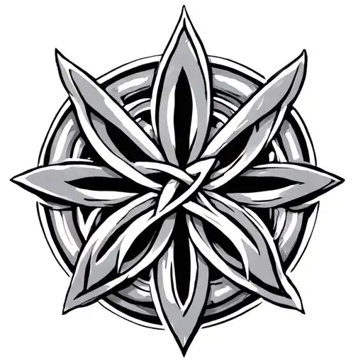 holy trinity knot tattoo design idea