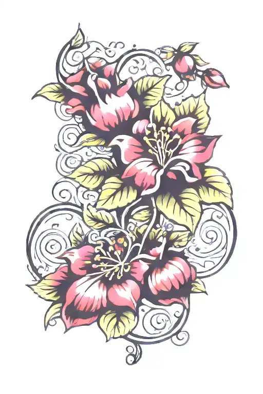 Vine tattoo design idea