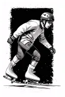 ice skating tattoo design idea