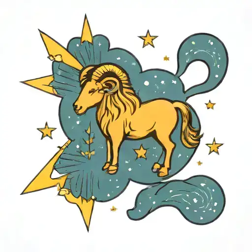 Aries, Leo, Gemini constellation tattoo design idea
