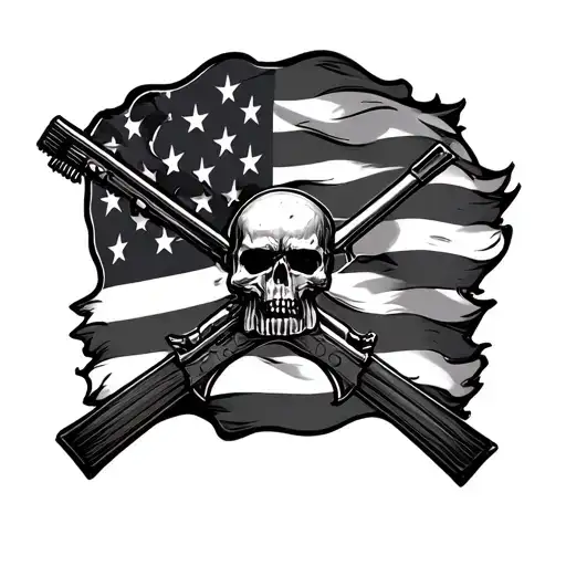 Rebel Flag tattoo design idea