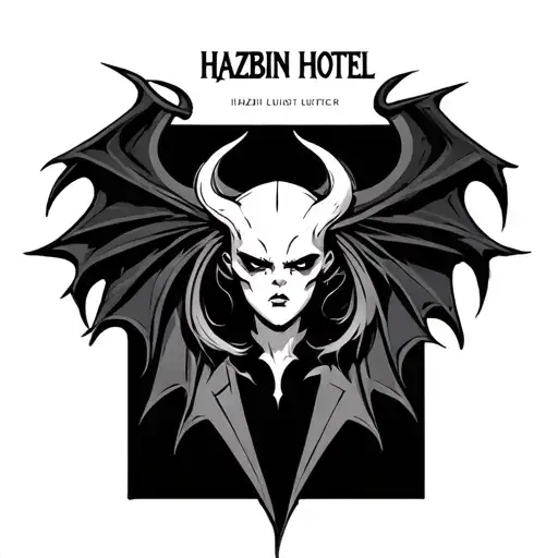 Hazbin Hotel lucifer tattoo design idea