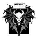 Hazbin Hotel lucifer tattoo design idea
