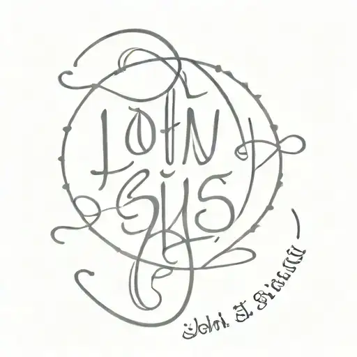 John 3:16 written tattoo design idea