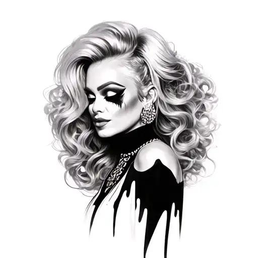 lady gaga mayhem tattoo design idea