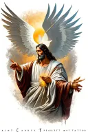 saint Gabriel tattoo design idea