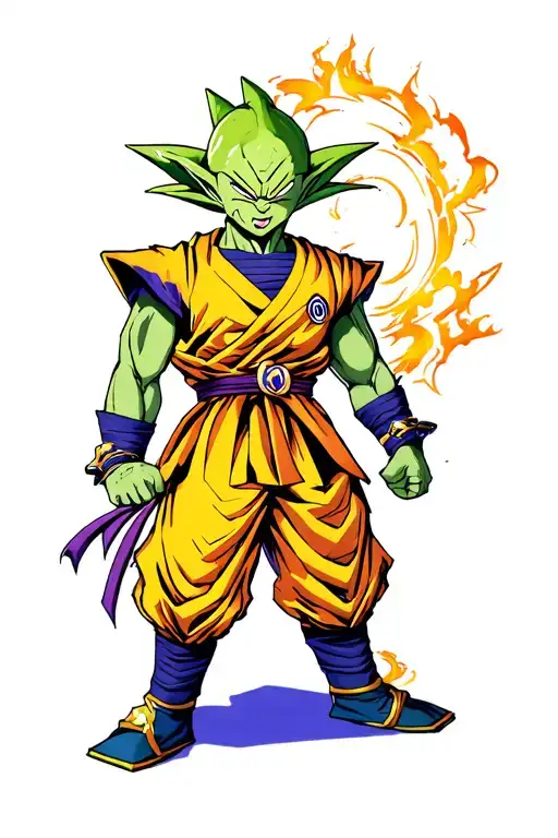 piccolo dragonball tattoo design idea
