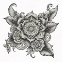 name alexis thalia tattoo design idea
