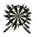 Darts tattoo design idea