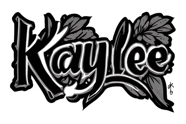 "Kaylee " name tattoo tattoo design idea