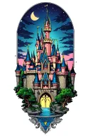 Disney Castle tattoo design idea
