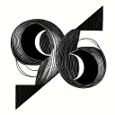 number 96 tattoo design idea