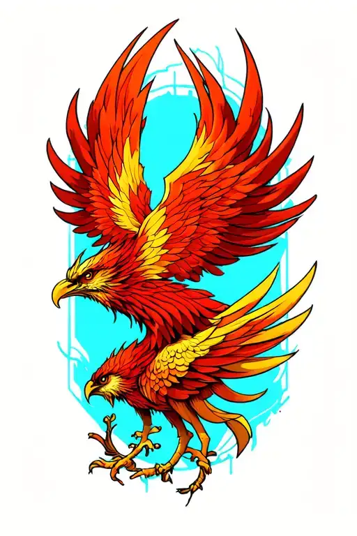 phoenix tattoo design idea