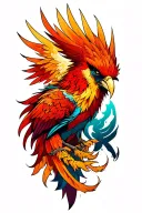 phoenix tattoo design idea