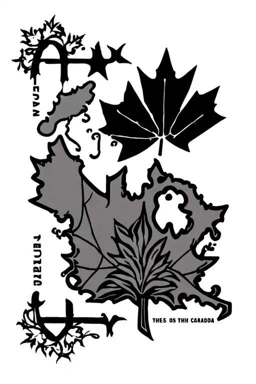 philippines canada concept featuring tattoo design idea