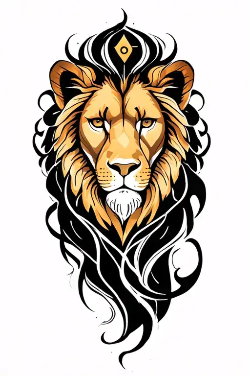 Leo Zodiac Sign tattoo design idea