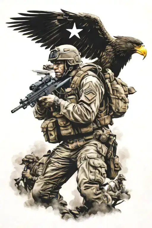 101st airborne infantry tattoo design idea